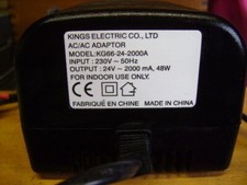 Adaptateur secteur Alimentation 24V CA 2000mA KINGS E KG66-24-2000A (A14)