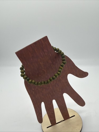 Bracelet perles bois - , kaki