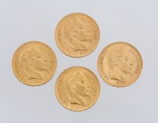 Lot pièces francs or - de, 4