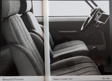Photo Presse RENAULT 5 Lauréate Turbo de 03 / 1984 . r52