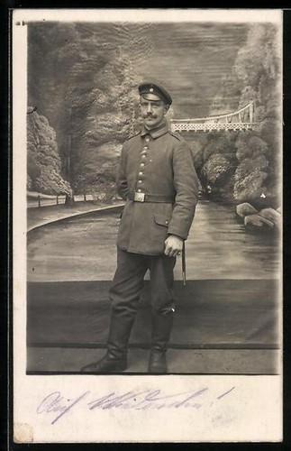 Carte postale photo soldat - , de