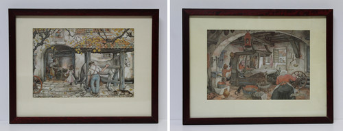 Anton pieck feuilles - feuilles, cadres