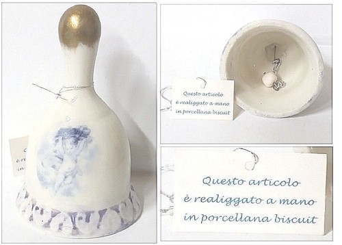 Bonbonnière cloche porcelaine - cloche,