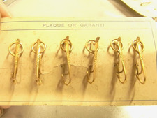 🇫🇷 ANCIEN RARE LOT SIX ÉPINGLE PORTE LORGNON BINOCLE LUNETTE BIJOU PL OR JEWEL