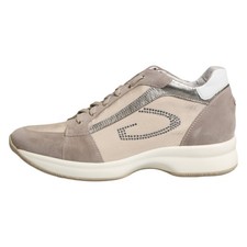 Alberto Guardiani Chaussures Daim Beige Décontracté Baskets à Lacet EU38/US7.5