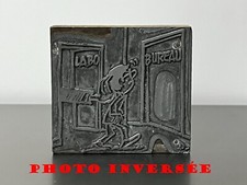 Ancien tampon plaque matrice - ancien,