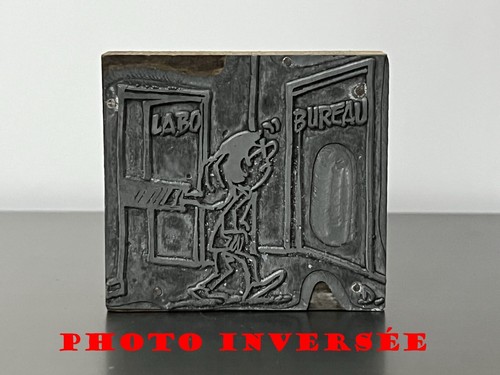 Ancien tampon plaque matrice - tampon,