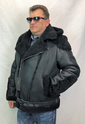 Veste pilote bomber cuir de - cuir,