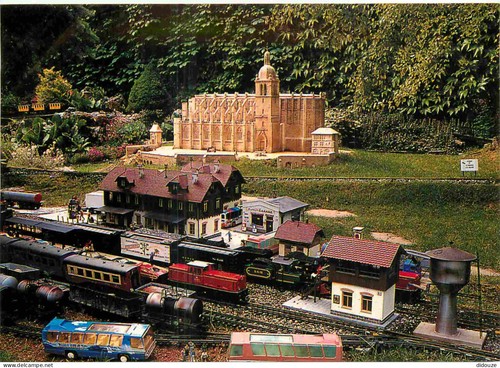 Carte postale trains - carte,