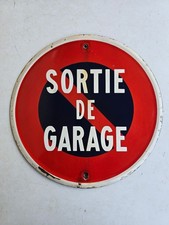Plaque émaillée SORTIE DE