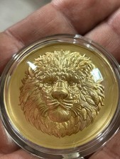 1 Oz Argent - Coffret Lion UHR & Placage Or 24k - Fidji 2025 - 200 ex.