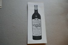 photographie ancienne bouteille VIN 1926  Château CALON-SEGUR Grand Cru   MEDOC