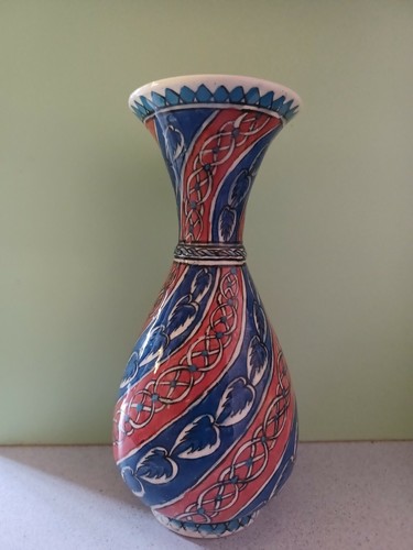 Vase korkmaz çini - korkmaz, kutahya