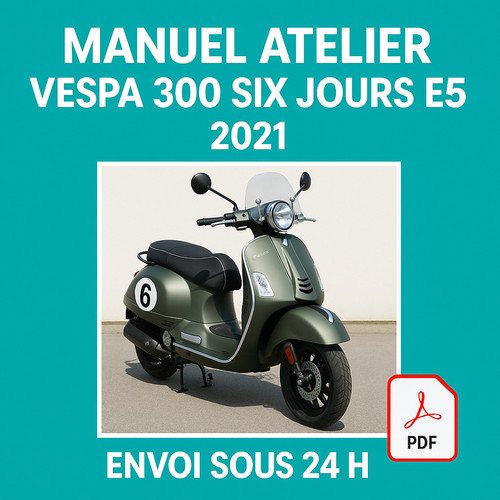 Manuel atelier vespa 300 six - manuel,