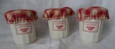3 x Pots Confiture"Comptoir de Famille " Faïence Collection Maison Campagne