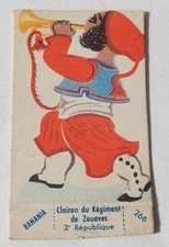 BANANIA : CLAIRON du Régiment des ZOUAVES 3ème République - Figurine carton