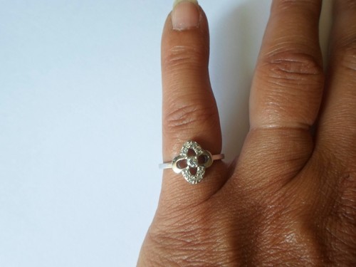 Bague argent massif - en,
