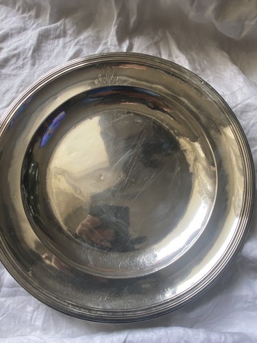 Plat assiette argent coq - argent,