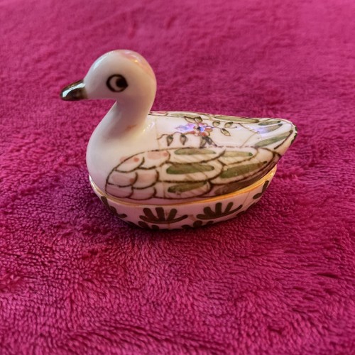 Vintage duck trinket - trinket, pot