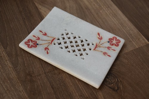 Porte savon rectangle percé - porte-savon,