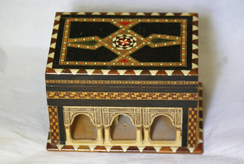 Coffret marqueterie bois nacre