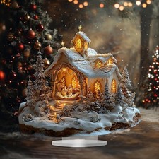 Maison de scène de neige