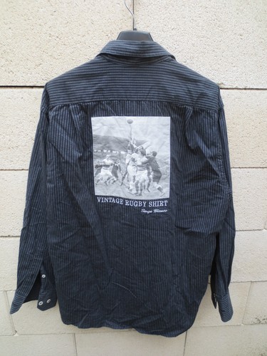 Chemise serge blanco noir - chemise,