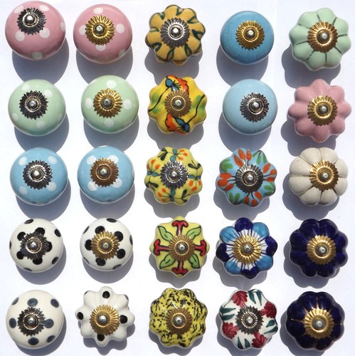 Céramique boutons porcelaine - boutons,