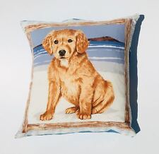 Chien Plage Coussin Housse Sofa Oreiller Décoratif Étui Pour 45.7cm x 45.7cm