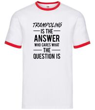 Trampoling Is The Answer - Hommes Contraste - Acrobatie Gymnaste Trampoline