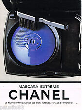 PUBLICITE ADVERTISING 065  1984  CHANEL maquillage MASCARA EXTREME  des cils