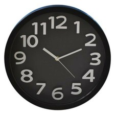 Horloge Murale 33cm Noir