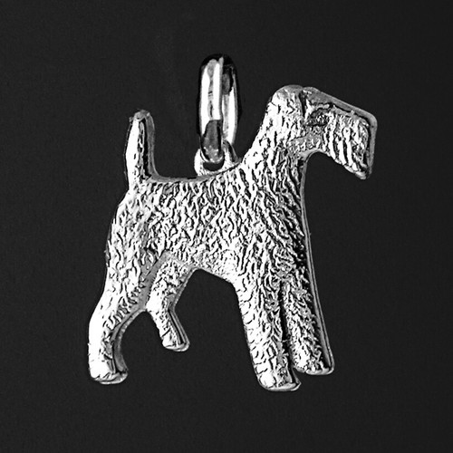 Pendentif chien airedale - pendentif,