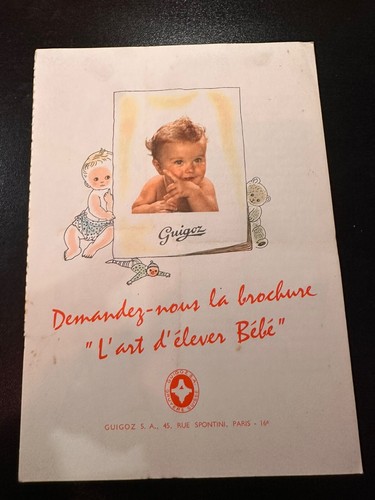 Rare ancien dépliant original - dépliant,