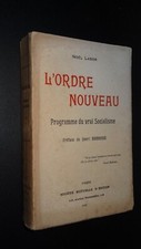L'ORDRE NOUVEAU - PROGRAMME DU