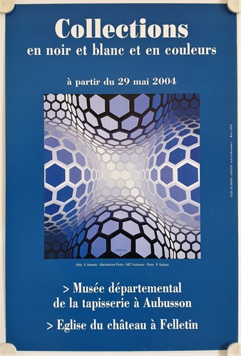 Affiche tapisserie vasarely - tapisserie,