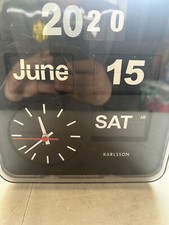 Horloge murale à rabat Flip Flap rétro Karlsson Fonctionnelle Vintage 