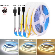 Ruban LED COB Bande Lumineuse Armoires Cuisine Chambre Décorations Intérieures