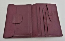 PORTEFEUILLE & PORTE PAPIERS EN CUIR DE CHEVRE (MADRAS ) SOUPLE BORDEAUX