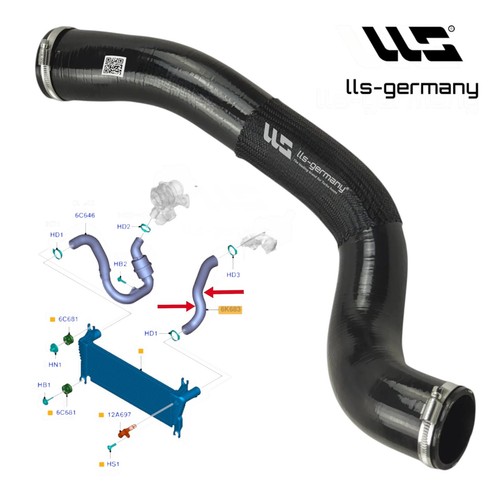 Durite turbo pour - de,