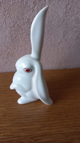 Figurine lapin porcelaine - figurine,