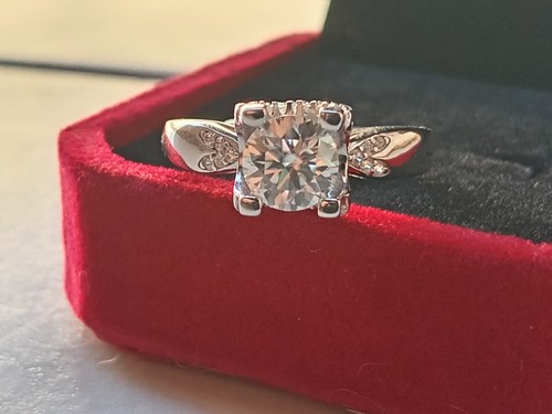 Bague moissanite argent - moissanite,