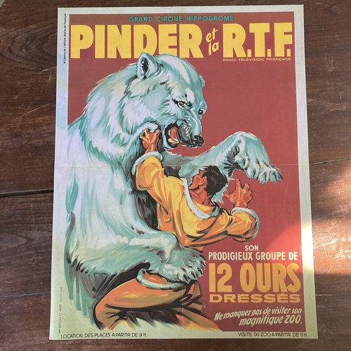 Affiche cirque pinder t - affiche, r.t.f