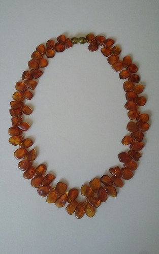 Ancien collier ambre amber - collier, en