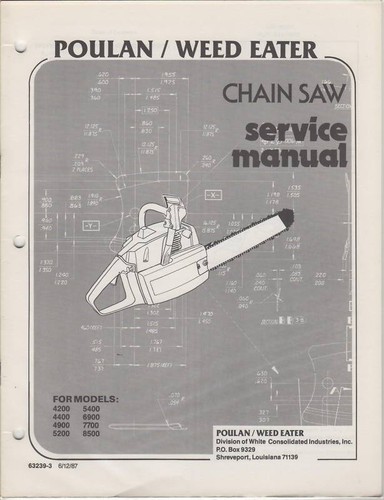 1987 poulan weedeater - poulan, chain