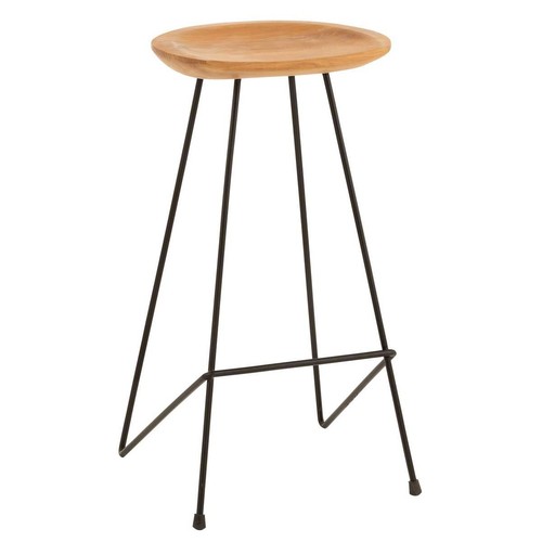 Chaise bar teck scanda - en,