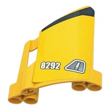 LEGO panneau jaune 44353pb17