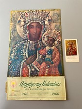 reproduction de la vierge noire notre dame czestochowa rare numéroté de 1966