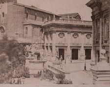 c1870-80 Anonyme Italy Roma Colossi di Castore e Polluce Albumen Print Albumine