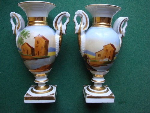 Paire vase porcelaine - de,